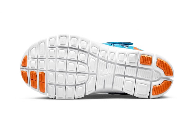 (PS) Nike Free Run 2 'Azul Láser Naranja Seguridad' DA2689-400 Details for (PS) Nike Free Run 2 'Azul Láser Naranja Seguridad' DA2689-400