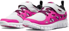 Lookbook BP幼童 Nike Free Run 2 魔術貼 耐磨透氣 低筒跑步鞋 灰粉色