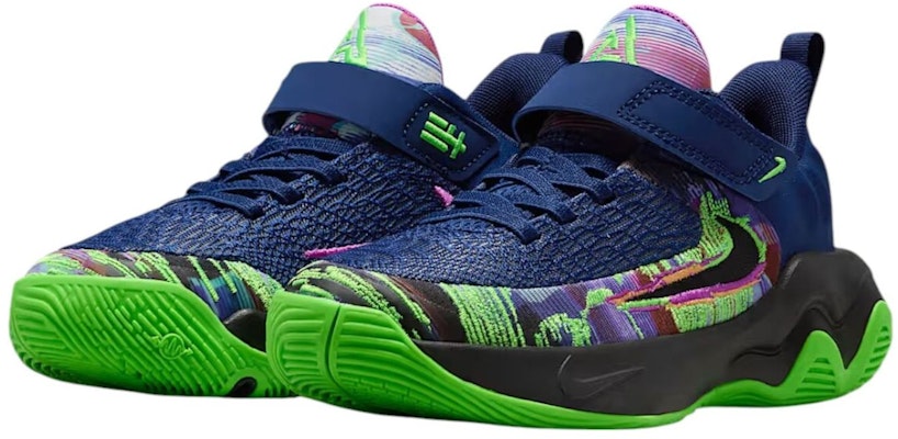 (PS) Nike Giannis Immortality 4 'Azul Espacial Verde Impacto Morado Brillante Negro' II0660-400 Lookbook (PS) Nike Giannis Immortality 4 'Azul Espacial Verde Impacto Morado Brillante Negro' II0660-400