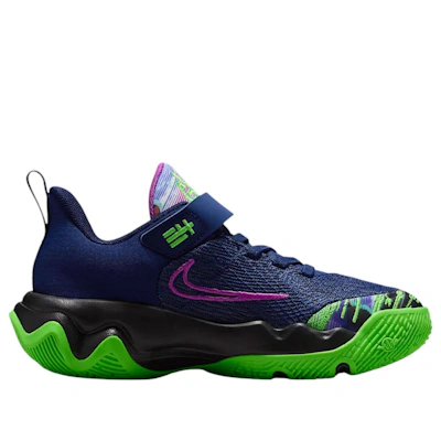 (Preschool) Nike Giannis Immortality 4 'Space Blue Impact Green Bright Purple Black'