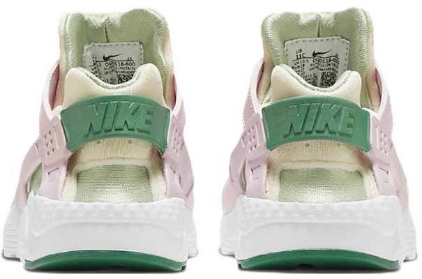 Preschool Nike Huarache Run SE Pink Green DQ0518 600