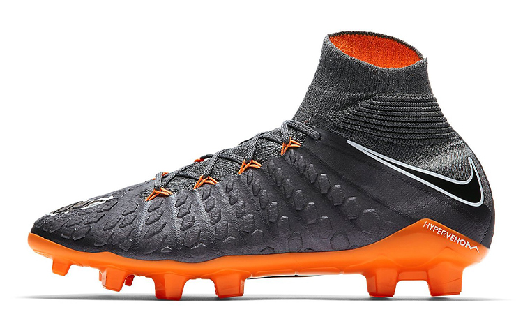(Youth) Nike Hypervenom 3 Elite DF FG 'Dark Grey Total Orange'
