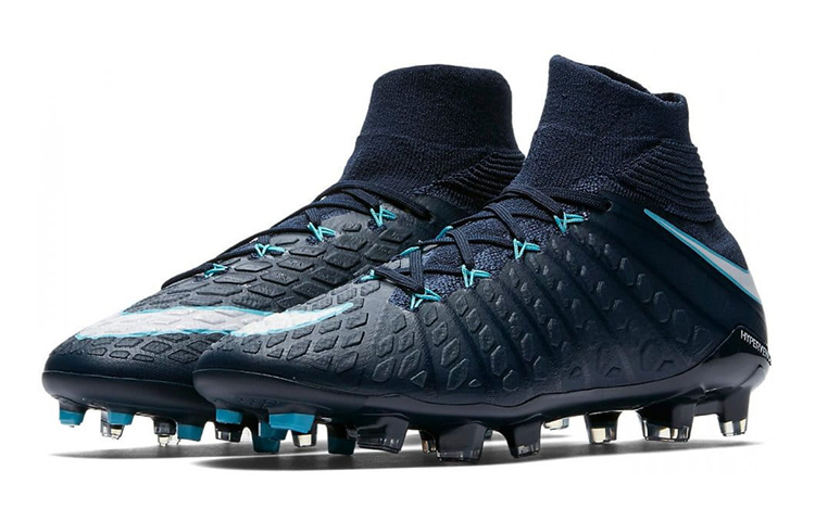 Lookbook 兒童 Nike JR Hypervenom Phantom 3 DF FG 硬場地足球鞋 深藍色
