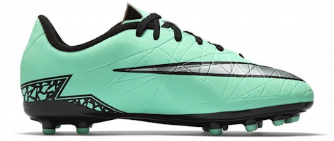 Order 兒童 Nike Hypervenom Phelon 2 JR FG 硬場地 低幫 兒童足球鞋 綠黑銀