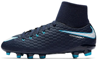 (Youth) Nike Hypervenom Phelon 3 DF FG 'Obsidian' 917772-414 (Youth) Nike Hypervenom Phelon 3 DF FG 'Obsidian' 917772-414