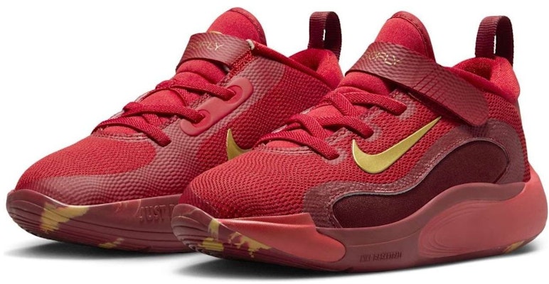 (JR) Nike IsoFly 'Rojo Gimnasio Oro Metálico' FZ7297-600 Lookbook (JR) Nike IsoFly 'Rojo Gimnasio Oro Metálico' FZ7297-600