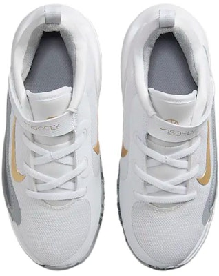 (Preschool) Nike IsoFly 'White Grey Gold' FQ7670-100 Shop (Preschool) Nike IsoFly 'White Grey Gold' FQ7670-100