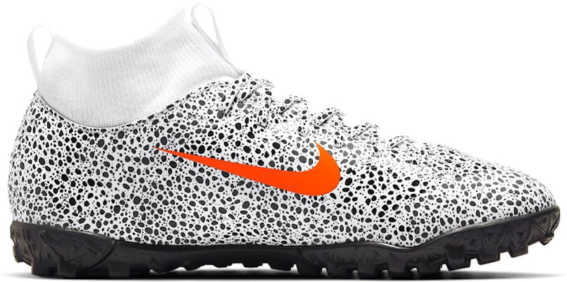 (Preschool) Nike Jr. Mercurial Superfly 7 Academy CR7 Safari TF Turf 'Black White Orange' CV3187-180 Order (Preschool) Nike Jr. Mercurial Superfly 7 Academy CR7 Safari TF Turf 'Black White Orange' CV3187-180