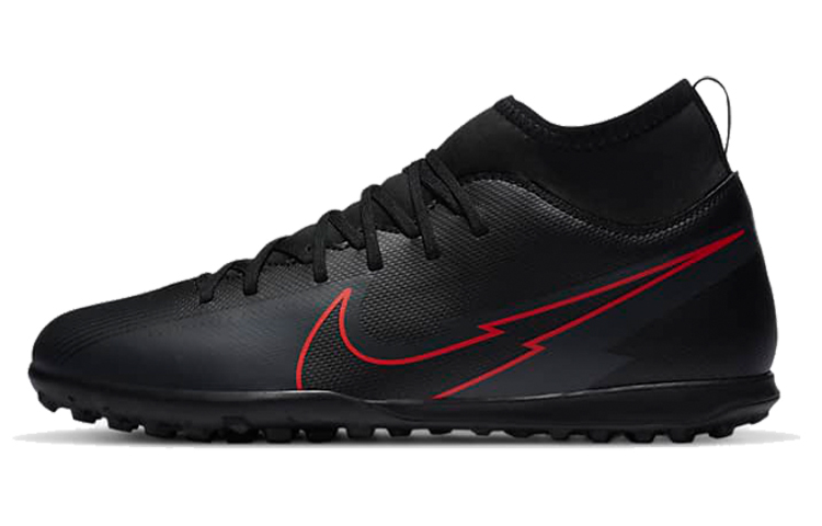 Buy (PS) Nike Jr. Mercurial Superfly 7 Club TF Turf 'Negro Rojo' AT8156-060