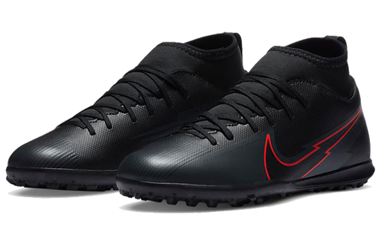 Lookbook (PS) Nike Jr. Mercurial Superfly 7 Club TF Turf 'Negro Rojo' AT8156-060