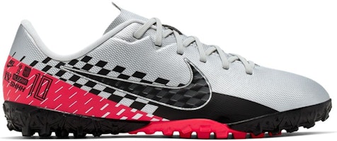 (Preschool) Nike Jr. Mercurial Vapor 13 Academy Neymar Jr. TF Turf 'Silver Black Red' AT8144-006 (Preschool) Nike Jr. Mercurial Vapor 13 Academy Neymar Jr. TF Turf 'Silver Black Red' AT8144-006