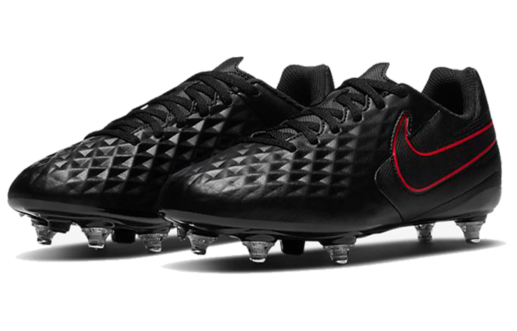 Lookbook (PS) 耐克 Jr. Tiempo Legend 8 Club SG 黑红软钉足球鞋 CJ6235-060