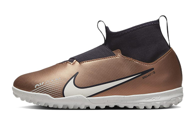 (Preschool) Nike Jr. Zoom Mercurial Superfly 9 Academy TF 'Metallic Gold Black' DR6053-810