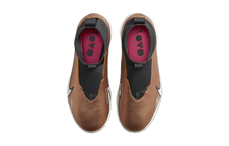 Shop (PS) 나이키 주니어 줌 머큐리얼 슈퍼플라이 9 아카데미 IC '골드 블랙' (78 characters) DR6050-810