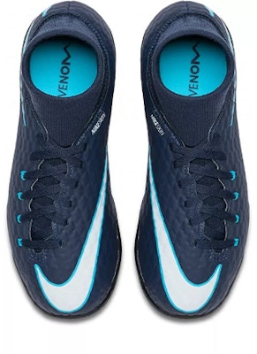 (Preschool) Nike JR Hypervenomx Phelon 3 DF TF 'Blue White' 917775-414 Shop (Preschool) Nike JR Hypervenomx Phelon 3 DF TF 'Blue White' 917775-414