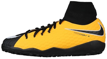 (Preschool) Nike JR Hypervenomx Phelon 3 DF TF 'Yellow Black' 917775-801 (Preschool) Nike JR Hypervenomx Phelon 3 DF TF 'Yellow Black' 917775-801