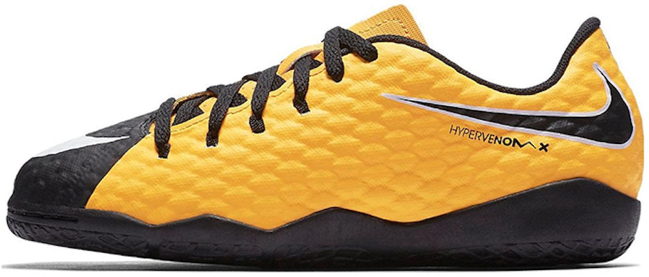 (Preschool) Nike JR Hypervenomx Phelon 3 IC 'Black Yellow' 852600-801 Buy (Preschool) Nike JR Hypervenomx Phelon 3 IC 'Black Yellow' 852600-801