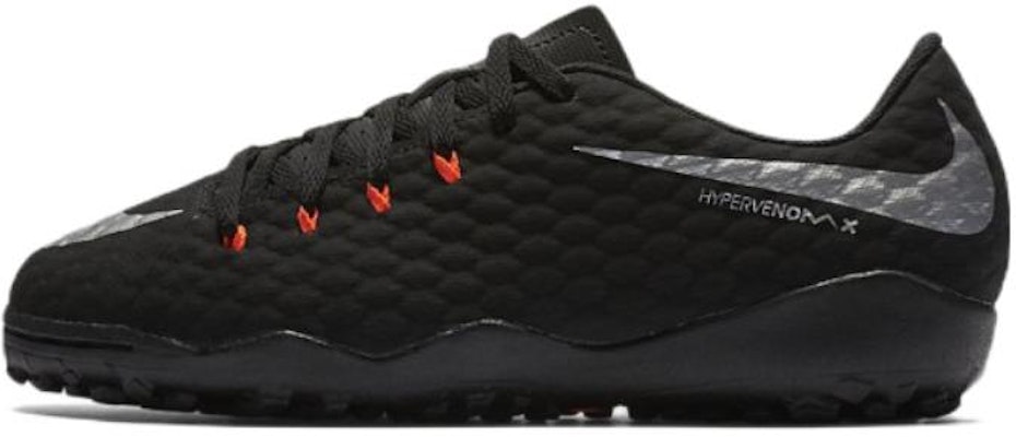 (Preschool) Nike JR Hypervenomx Phelon 3 TF 'Black Silver' 852598-001 Buy (Preschool) Nike JR Hypervenomx Phelon 3 TF 'Black Silver' 852598-001