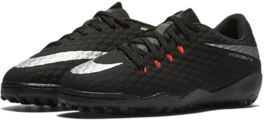 (Preschool) Nike JR Hypervenomx Phelon 3 TF 'Black Silver' 852598-001 Lookbook (Preschool) Nike JR Hypervenomx Phelon 3 TF 'Black Silver' 852598-001