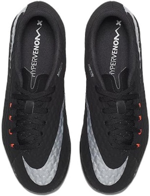 (Preschool) Nike JR Hypervenomx Phelon 3 TF 'Black Silver' 852598-001 Shop (Preschool) Nike JR Hypervenomx Phelon 3 TF 'Black Silver' 852598-001