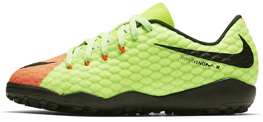 (Preschool) Nike JR Hypervenomx Phelon 3 TF 'Green Orange' 852598-308 Buy (Preschool) Nike JR Hypervenomx Phelon 3 TF 'Green Orange' 852598-308