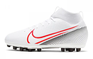 (Preschool) Nike JR Mercurial Superfly 7 Academy AG 'White Red Assassin' BQ5405-160 (Preschool) Nike JR Mercurial Superfly 7 Academy AG 'White Red Assassin' BQ5405-160