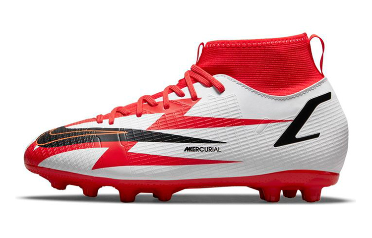 (Preschool) Nike JR Mercurial Superfly 8 Academy CR7 HG 'White Red' DB2673-600