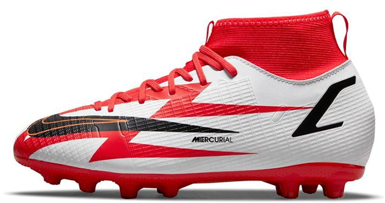 (Preschool) Nike JR Mercurial Superfly 8 Academy CR7 HG 'White Red' DB2673-600 Buy (Preschool) Nike JR Mercurial Superfly 8 Academy CR7 HG 'White Red' DB2673-600