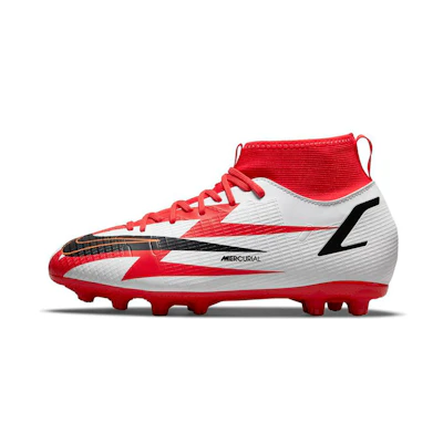 (PS) Nike JR Mercurial Superfly 8 Academy CR7 HG 'White Red'