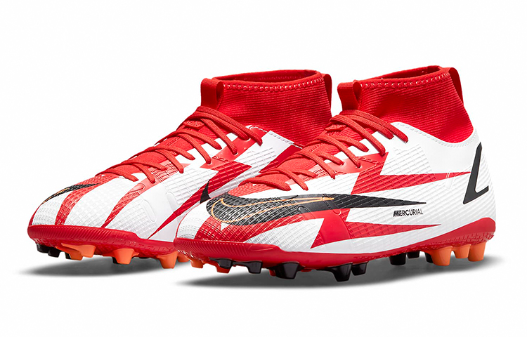 Lookbook (PS) 나이키 주니어 머큐리얼 슈퍼플라이 8 아카데미 CR7 MG (레드/화이트) DB2674-600