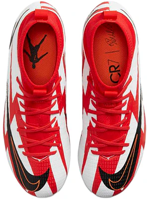 兒童 Nike JR Mercurial Superfly 8 刺客 14 學院版 CR7 HG 硬地足球鞋 紅白 Shop 兒童 Nike JR Mercurial Superfly 8 刺客 14 學院版 CR7 HG 硬地足球鞋 紅白