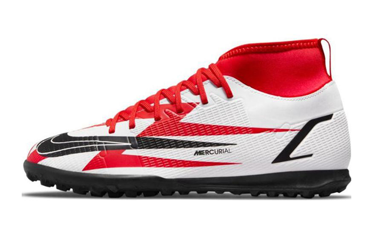 (Youth) Nike JR Mercurial Superfly 8 Club CR7 TF 'White Red' DB0933-600