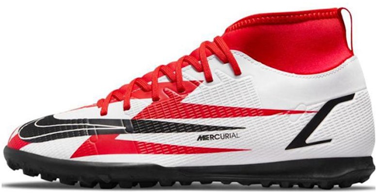 (PS) 耐克JR Mercurial Superfly 8 Club CR7 TF '白红' DB0933-600 Buy (PS) 耐克JR Mercurial Superfly 8 Club CR7 TF '白红' DB0933-600