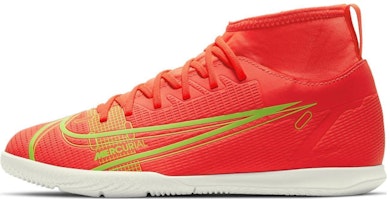 (Youth) Nike JR Mercurial Superfly 8 Club IC 'Orange Green' CV0792-600 (Youth) Nike JR Mercurial Superfly 8 Club IC 'Orange Green' CV0792-600
