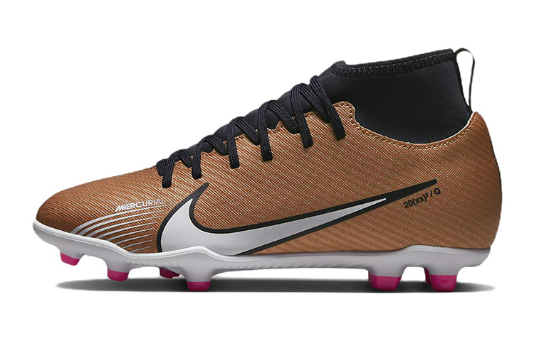 (Preschool) Nike JR Mercurial Superfly 9 Club MG 'Gold Black' DR6047-810