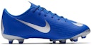 Order (PS) Nike Mercurial Vapor 12 Academy MG Biru Hitam Perak Metalik Volt AH7347-400