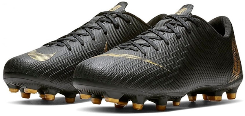 (PS) Nike JR Mercurial Vapor 12 Academy FG/MG 'Hitam Emas' AH7347-077 Lookbook (PS) Nike JR Mercurial Vapor 12 Academy FG/MG 'Hitam Emas' AH7347-077