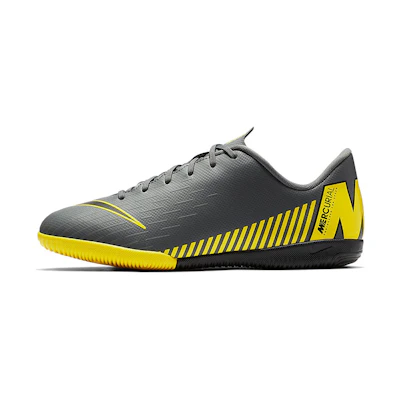 (Youth) Nike JR Mercurial Vapor 12 Academy IC 'Black Yellow'