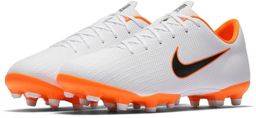 (Preschool) Nike JR Mercurial Vapor 12 Academy MG 'White Yellow' AH7347-107 Lookbook (Preschool) Nike JR Mercurial Vapor 12 Academy MG 'White Yellow' AH7347-107