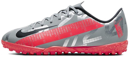 (Youth) Nike JR Mercurial Vapor 13 Academy TF 'Gray Red' AT8145-906 (Youth) Nike JR Mercurial Vapor 13 Academy TF 'Gray Red' AT8145-906