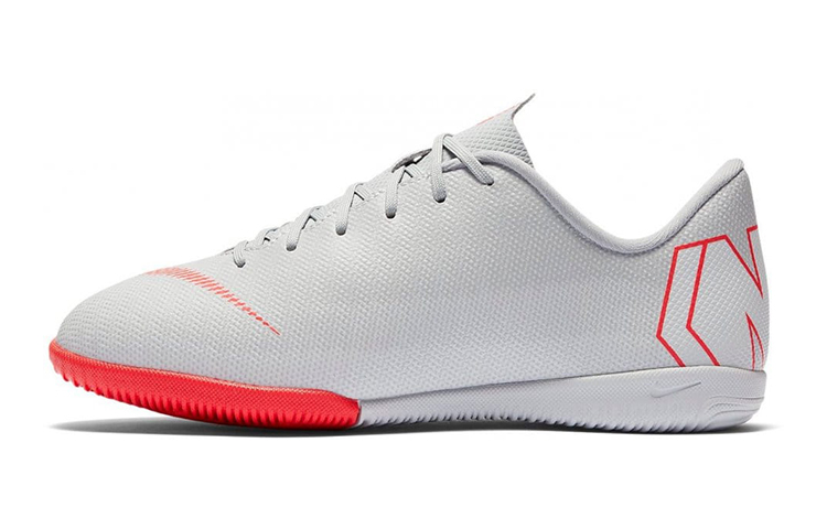 (Preschool) Nike JR Mercurial Vapor XII Academy IC 'Grey-Red' AJ3101-060