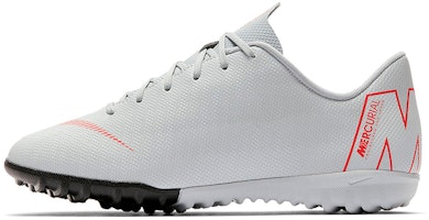 (Preschool) Nike JR Mercurial VaporX 12 Academy TF 'Grey-Red' AH7342-060 (Preschool) Nike JR Mercurial VaporX 12 Academy TF 'Grey-Red' AH7342-060