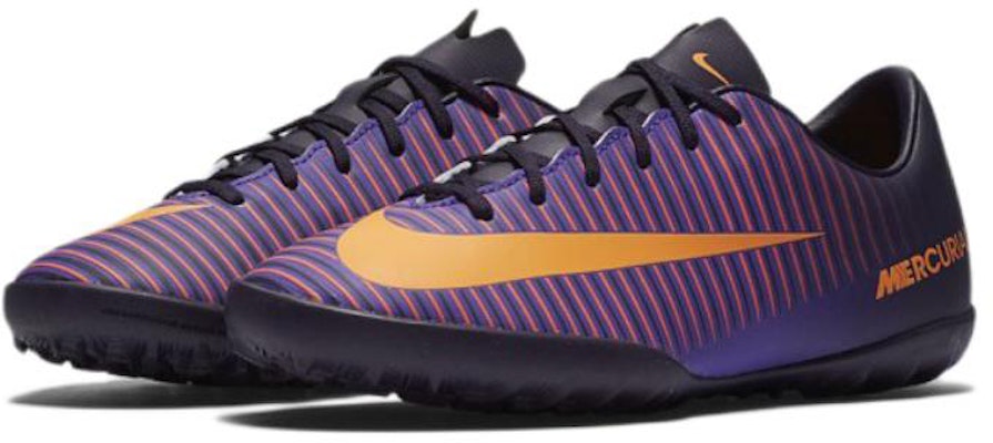 兒童 Nike JR Mercurial Victory 6 TF 草地足球鞋 紫黑橙 Lookbook 兒童 Nike JR Mercurial Victory 6 TF 草地足球鞋 紫黑橙