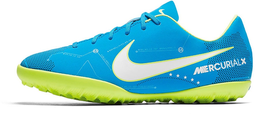 (PS) Nike JR MercurialX Victory 6 'Neymar Biru Putih Hijau' 921494-400 Buy (PS) Nike JR MercurialX Victory 6 'Neymar Biru Putih Hijau' 921494-400