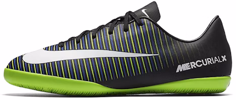 (Preschool) Nike JR MercurialX Victory 6 IC 'Black Green' 831947-013 (Preschool) Nike JR MercurialX Victory 6 IC 'Black Green' 831947-013
