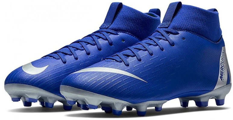 (Preschool) Nike JR Superfly 6 Academy FG/MG 'Blue Silver' AH7337-400 Lookbook (Preschool) Nike JR Superfly 6 Academy FG/MG 'Blue Silver' AH7337-400