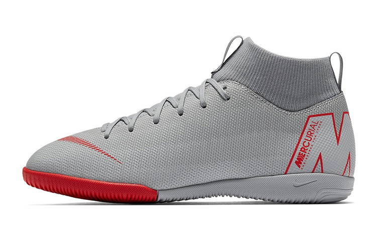 (Preschool) Nike JR SuperflyX 6 Academy IC 'Grey Red' AH7343-060
