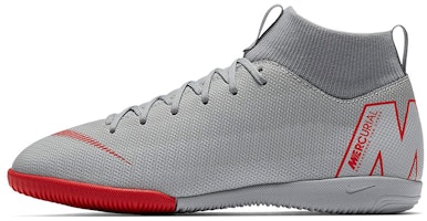 (Preschool) Nike JR SuperflyX 6 Academy IC 'Grey Red' AH7343-060 (Preschool) Nike JR SuperflyX 6 Academy IC 'Grey Red' AH7343-060