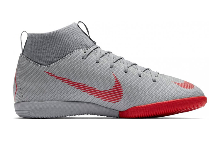 Order 兒童 Nike JR SuperflyX 6 Academy IC 室內場地足球鞋 灰紅色