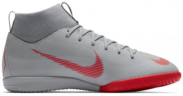 兒童 Nike JR SuperflyX 6 Academy IC 室內場地足球鞋 灰紅色 Order 兒童 Nike JR SuperflyX 6 Academy IC 室內場地足球鞋 灰紅色